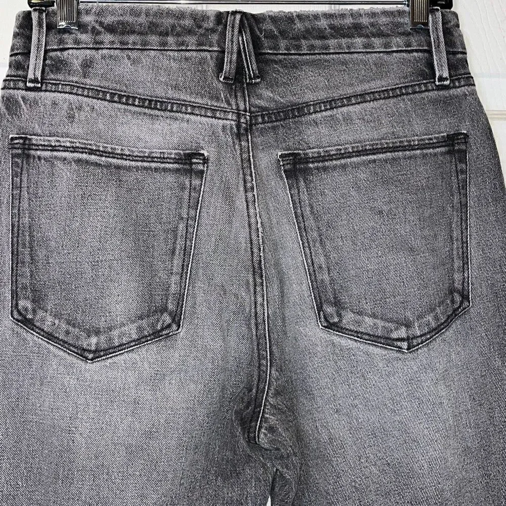 Good American Good Girlfriend Jean Womens 2 26‎ In Black Style GG602BT High Rise